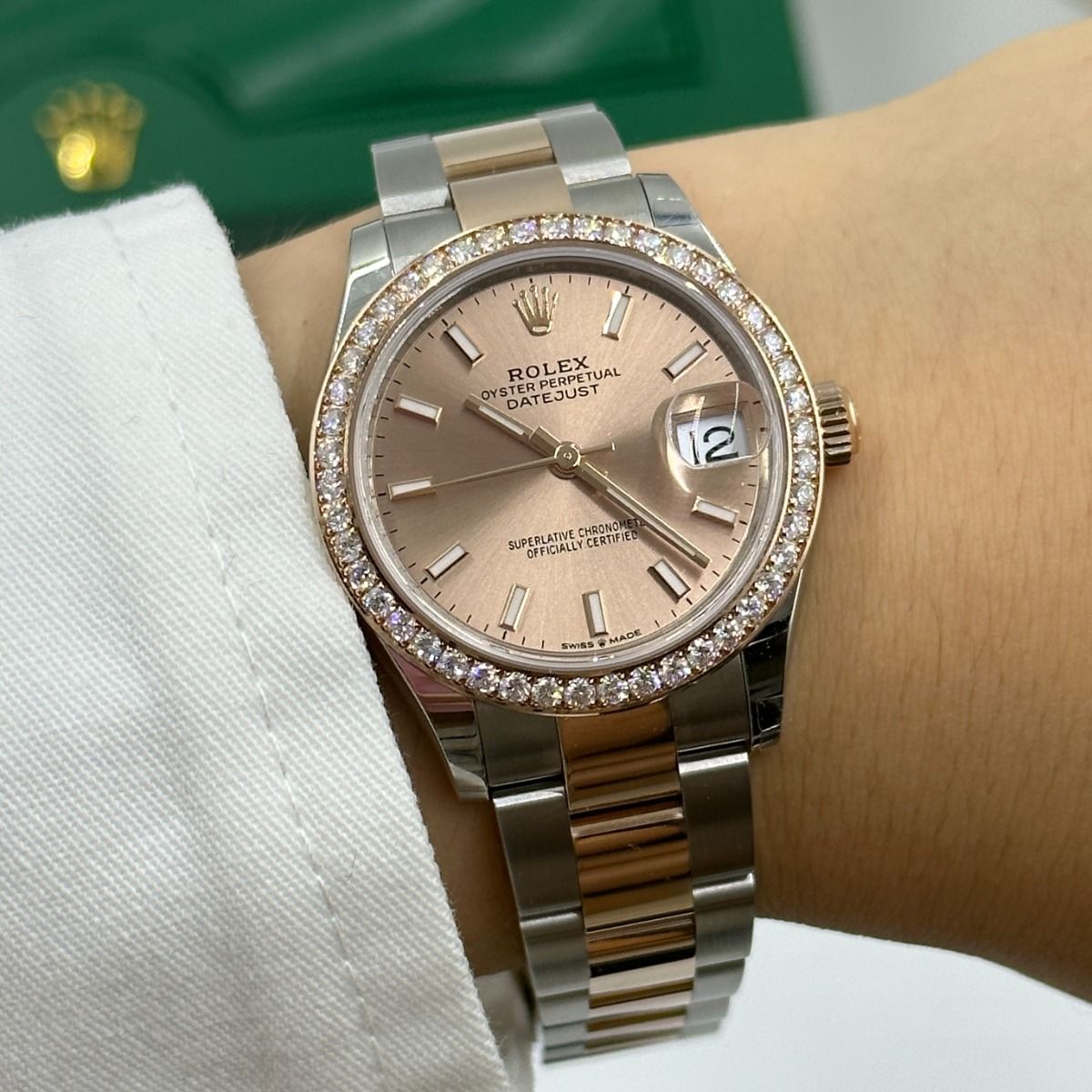 RLX Datejust m278381-0009/0010 Rose Dial Diamond-Set Bezel 31mm - LITELUX