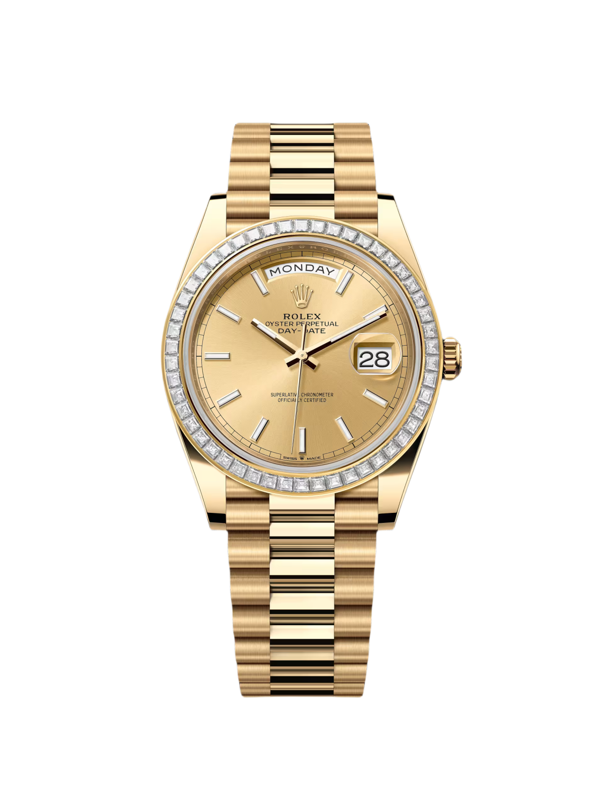 RLX Day-Date 40mm 228398TBR-0007 Champagne Dial President Watch - LITELUX