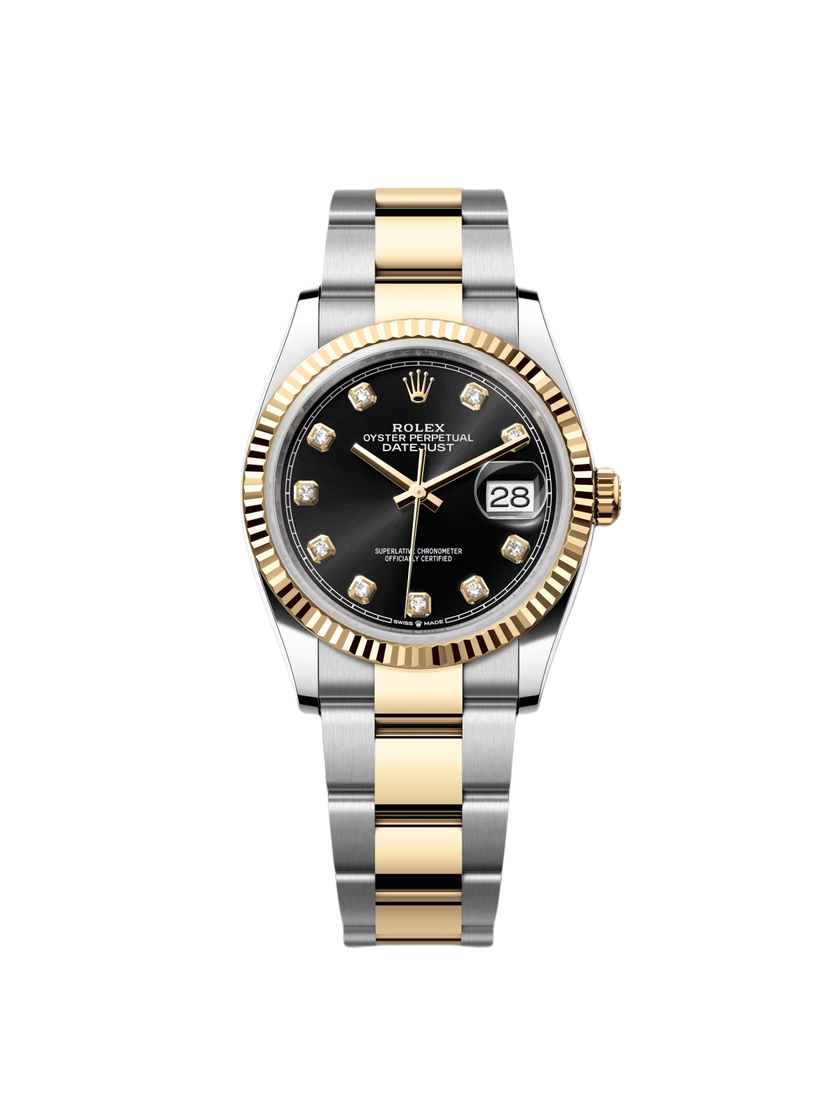 RLX Datejust 36mm 126233 Custom Black Dial Jubilee Bracelet Watch - LITELUX