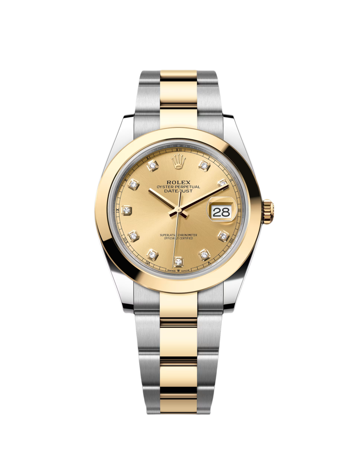 RLX Datejust 41mm 126303 Champagne Diamond Jubilee Steel and Yellow Gold Mens Watch - LITELUX