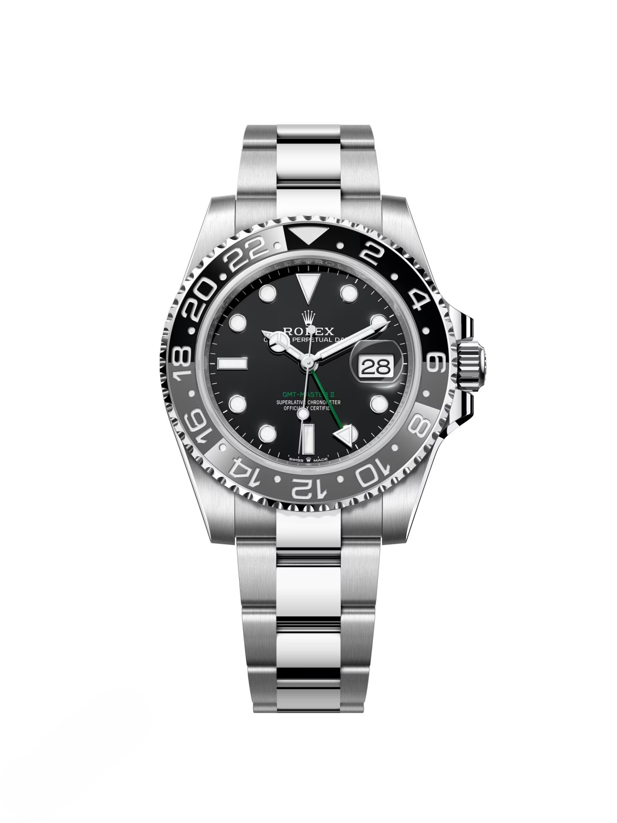 RLX GMT-Master II 40mm 126710GRNR-0004 Black Dial Oyster Watch - LITELUX
