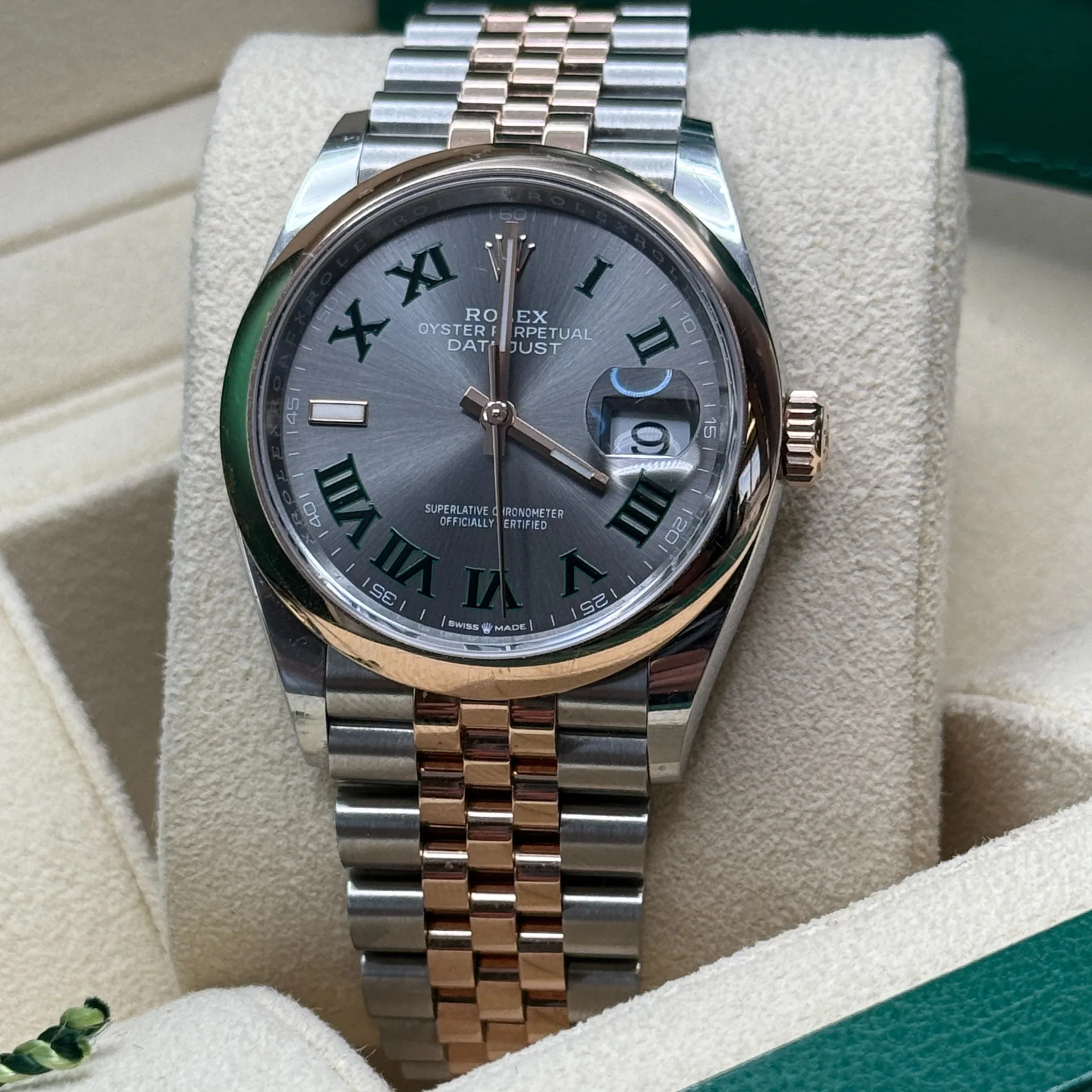 RLX Datejust 36mm 126201 Slate Dial Jubilee Bracelet Watch - LITELUX