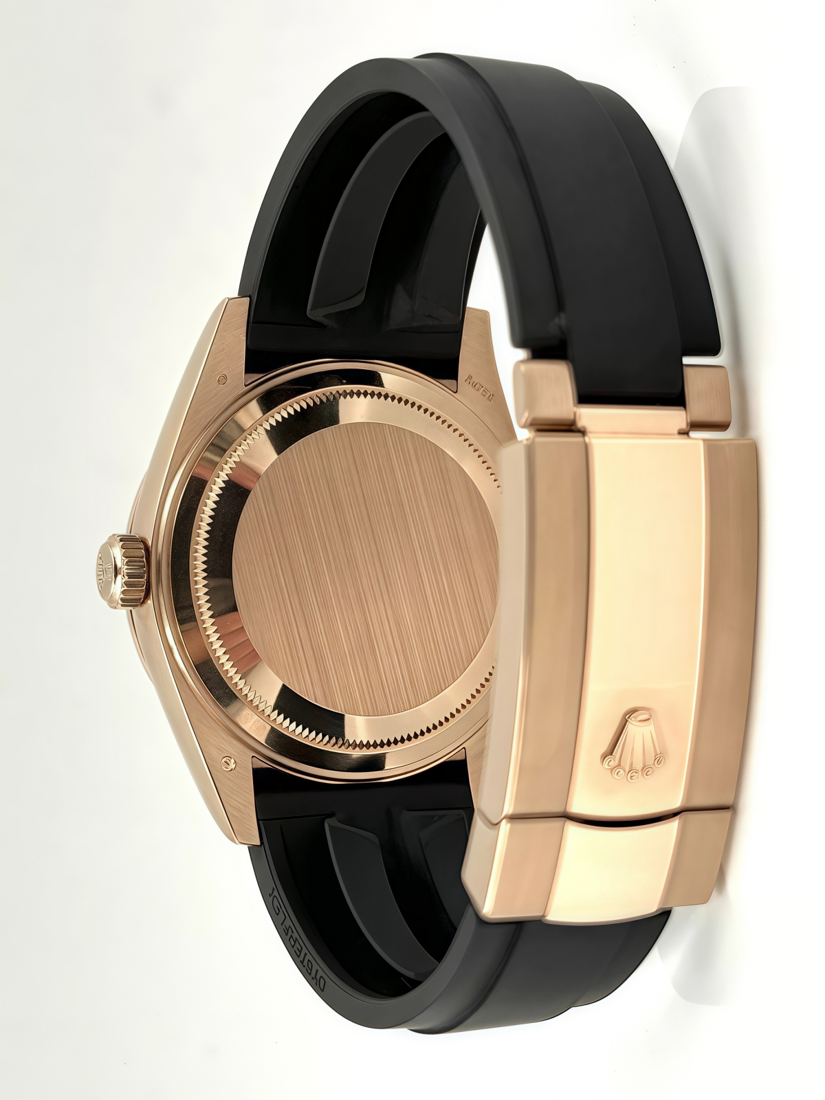 RLX Sky-Dweller 42mm Rose Gold White Dial Oysterflex - 336235 - LITELUX