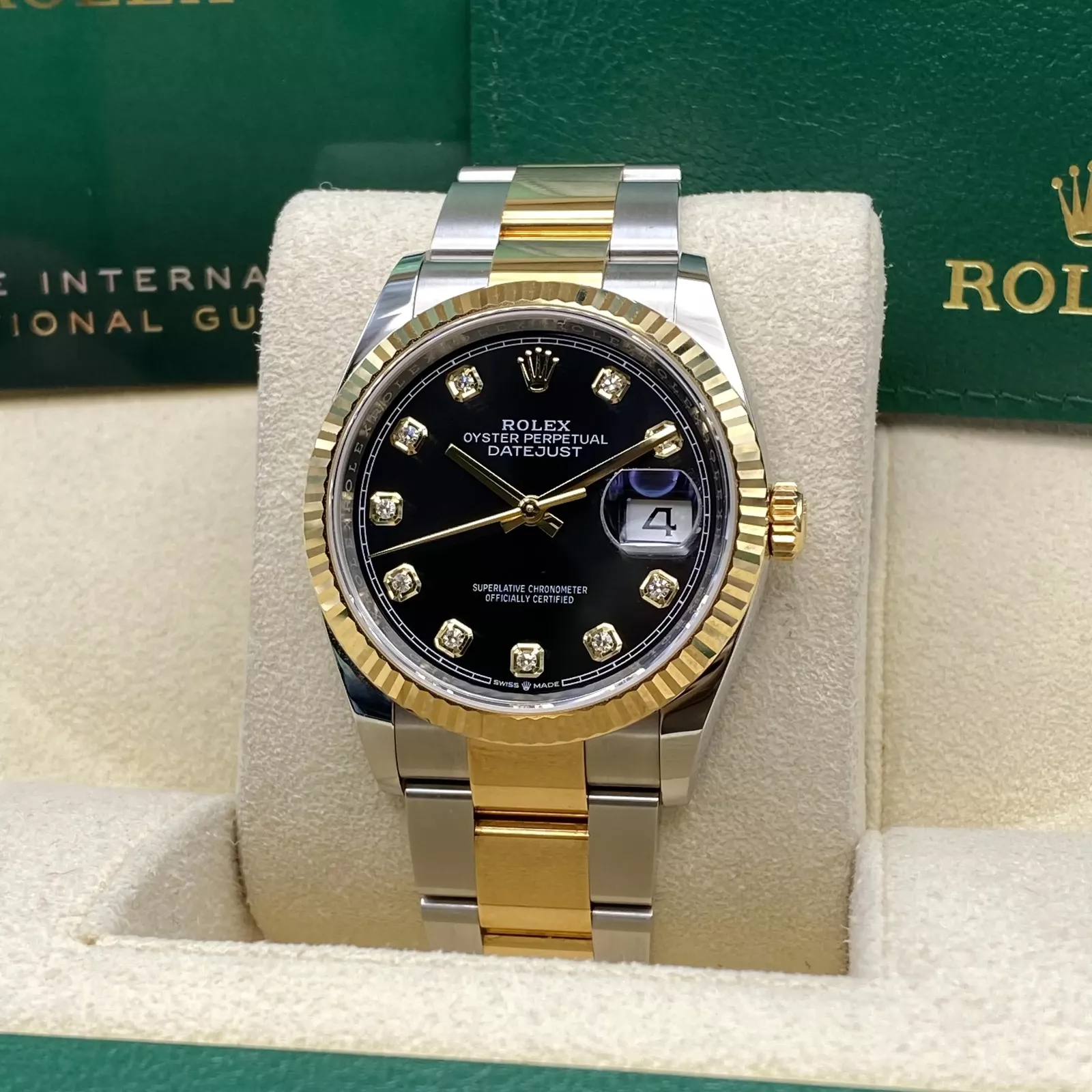 RLX Datejust 36mm 126233 Custom Black Dial Jubilee Bracelet Watch - LITELUX