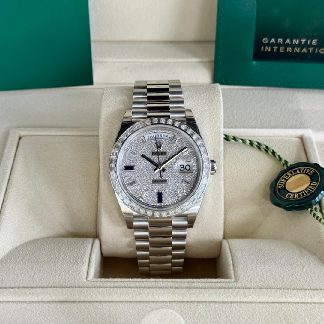 RLX Day-Date 40mm 228396TBR-0021 Diamonds Sapphires Dial - LITELUX