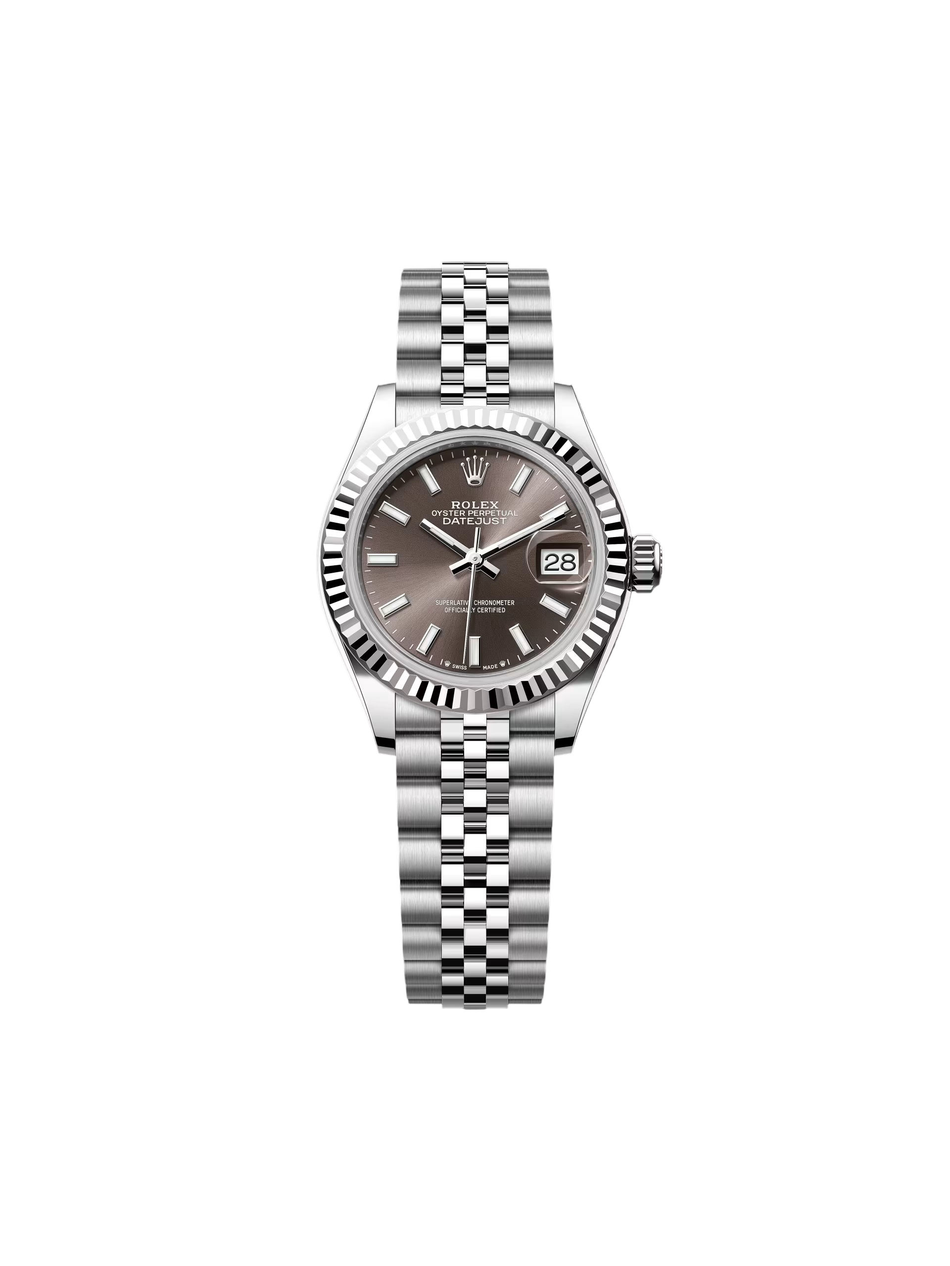 RLX Lady-Datejust 28mm 279174 Dark Grey Dial Oyster Bracelet - LITELUX