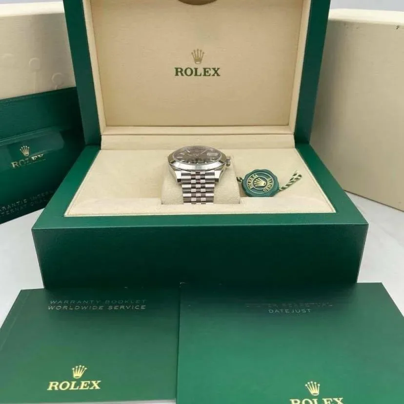 RLX Datejust 41mm 126300 Slate Index Jubilee Stainless Steel Watch - LITELUX