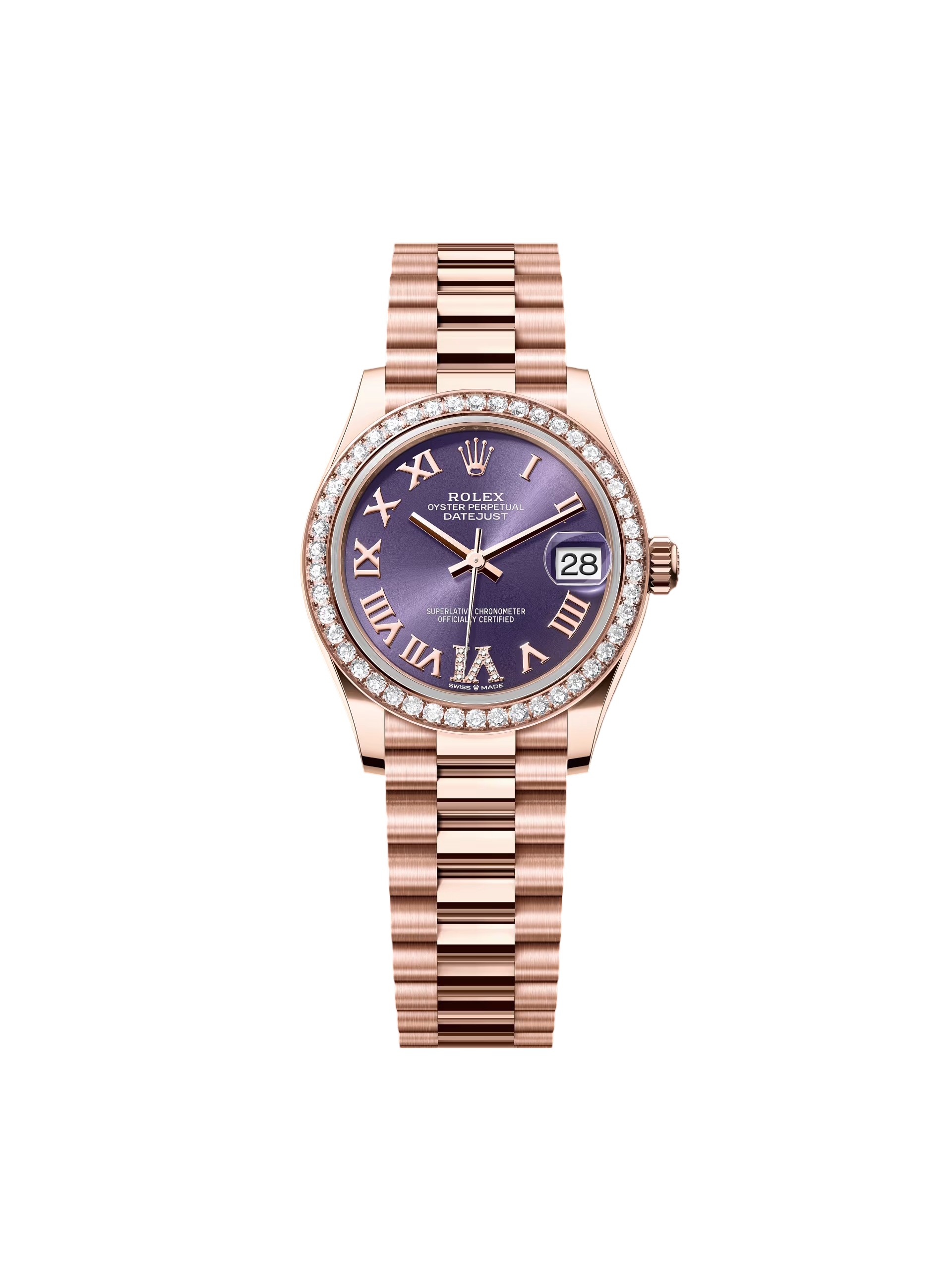 RLX Datejust m278285RBR-0023 Aubergine Dial 31mm - LITELUX