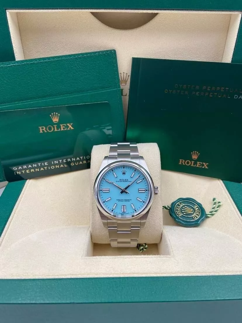 RLX 124300 Oyster Perpetual 41mm Oyster Perpetual Turquoise Index Dial - LITELUX