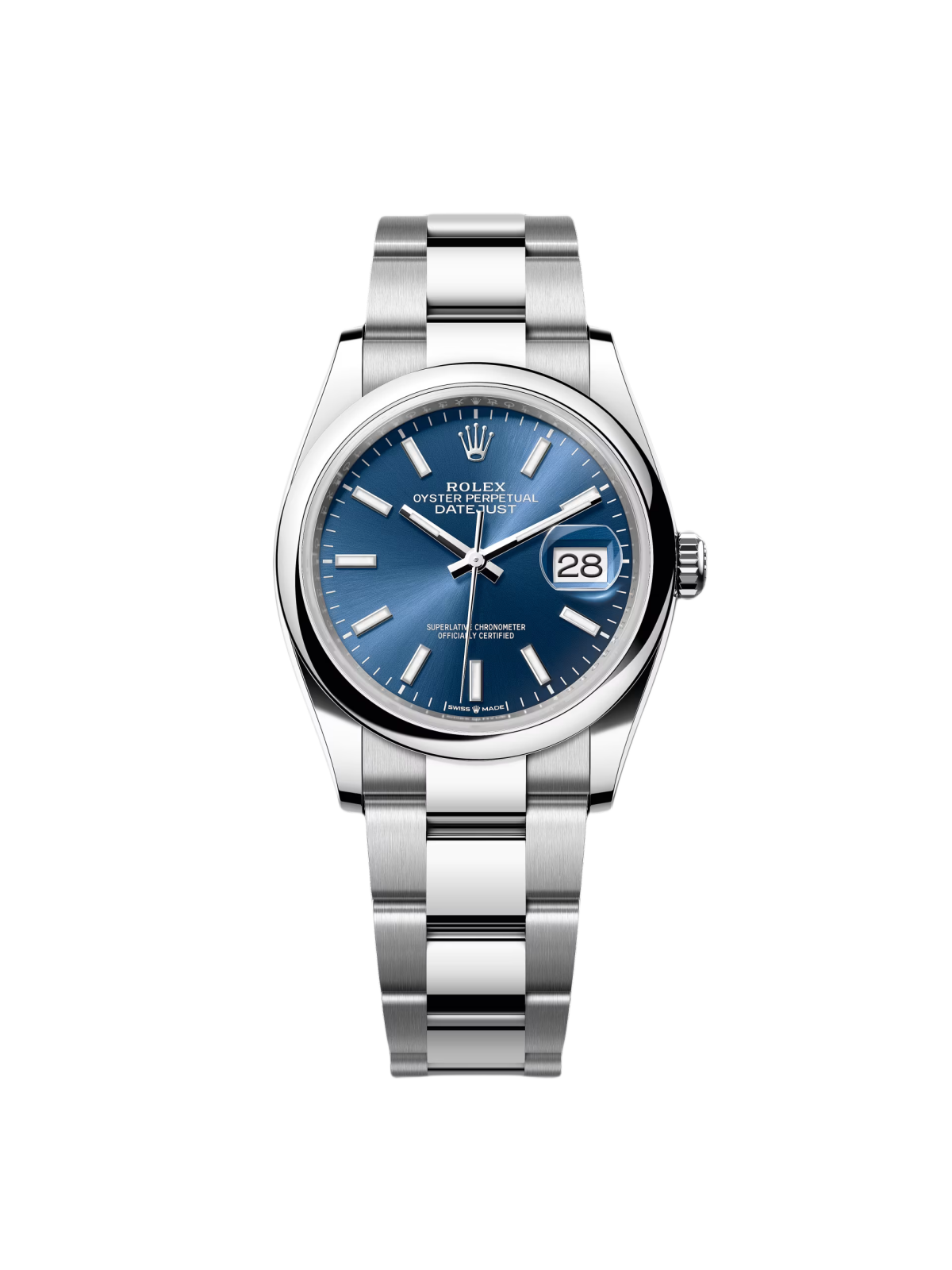 RLX Datejust 36mm 126200 Stainless Steel Blue Dial Oyster Watch - LITELUX