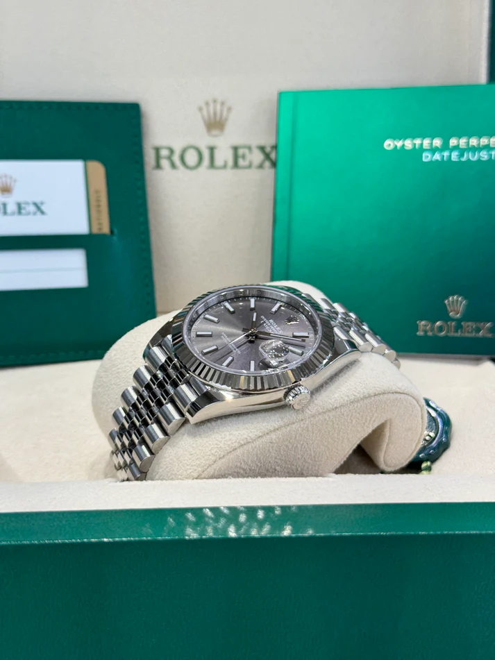 RLX Datejust 41mm 126334 Dark Rhodium Index Jubilee Stainless Steel - LITELUX