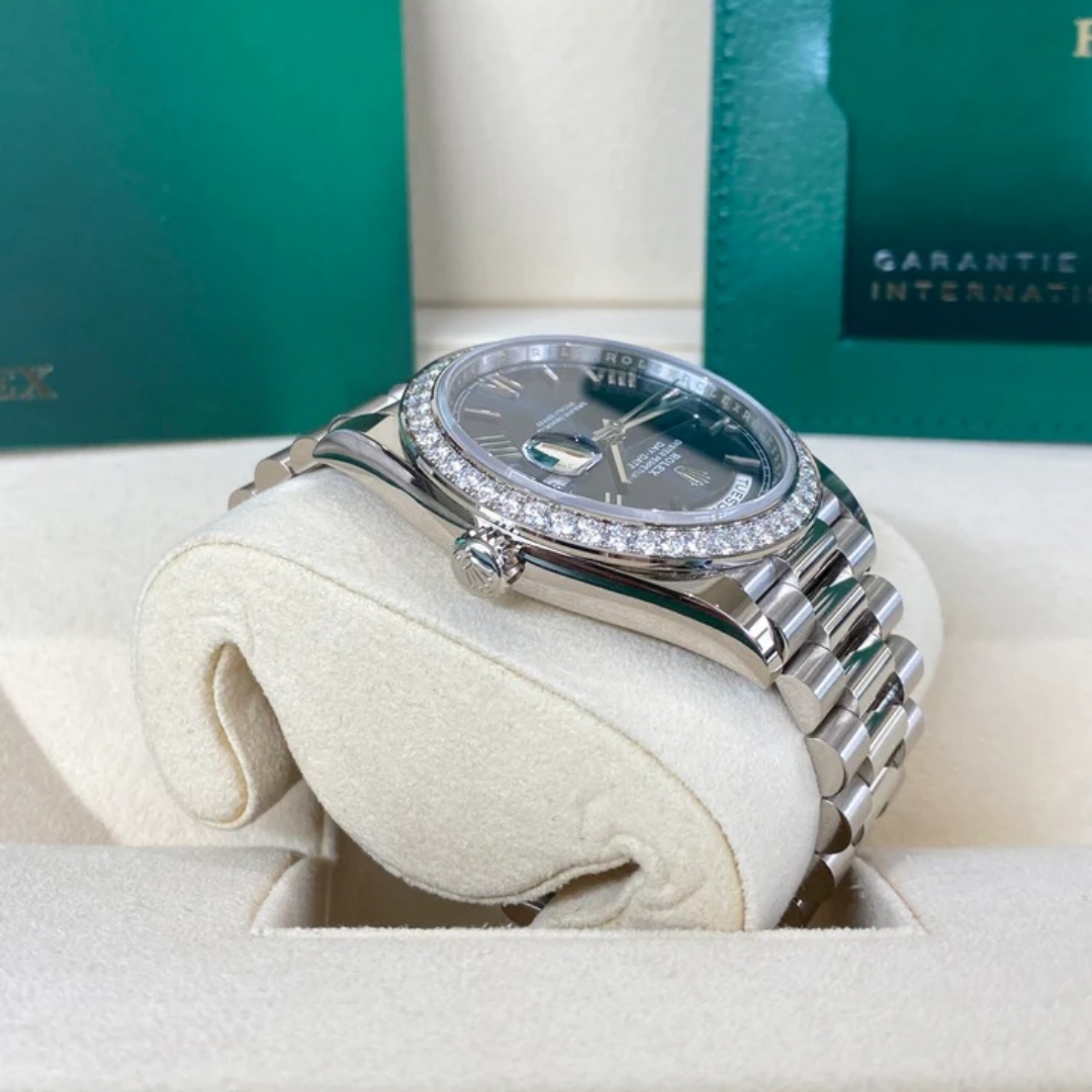 RLX Day-Date 40mm 228349RBR-0005 Bright Blue Dial President Bracelet - LITELUX