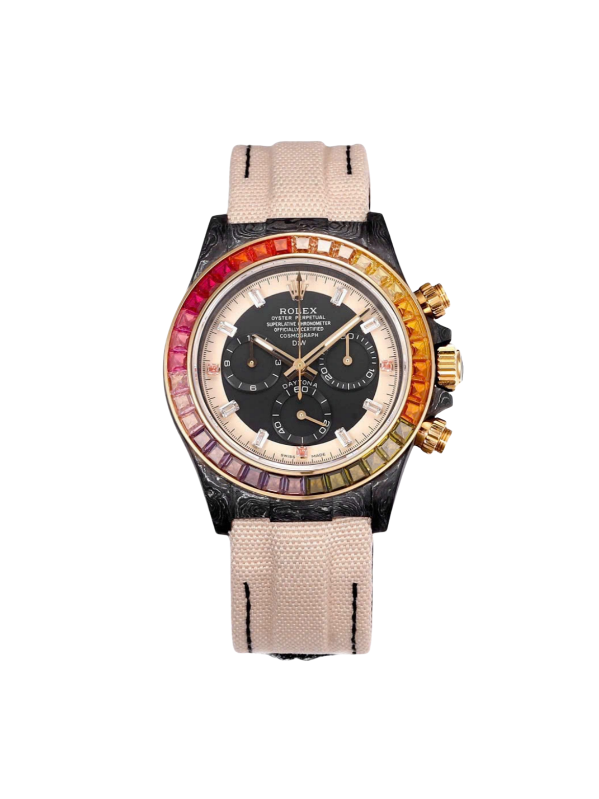 12A(Swiss movement)Rolex Cosmograph Daytona Rainbow 116595RBOW 40mm Replica 1:1 – Top Quality Version - LITELUX