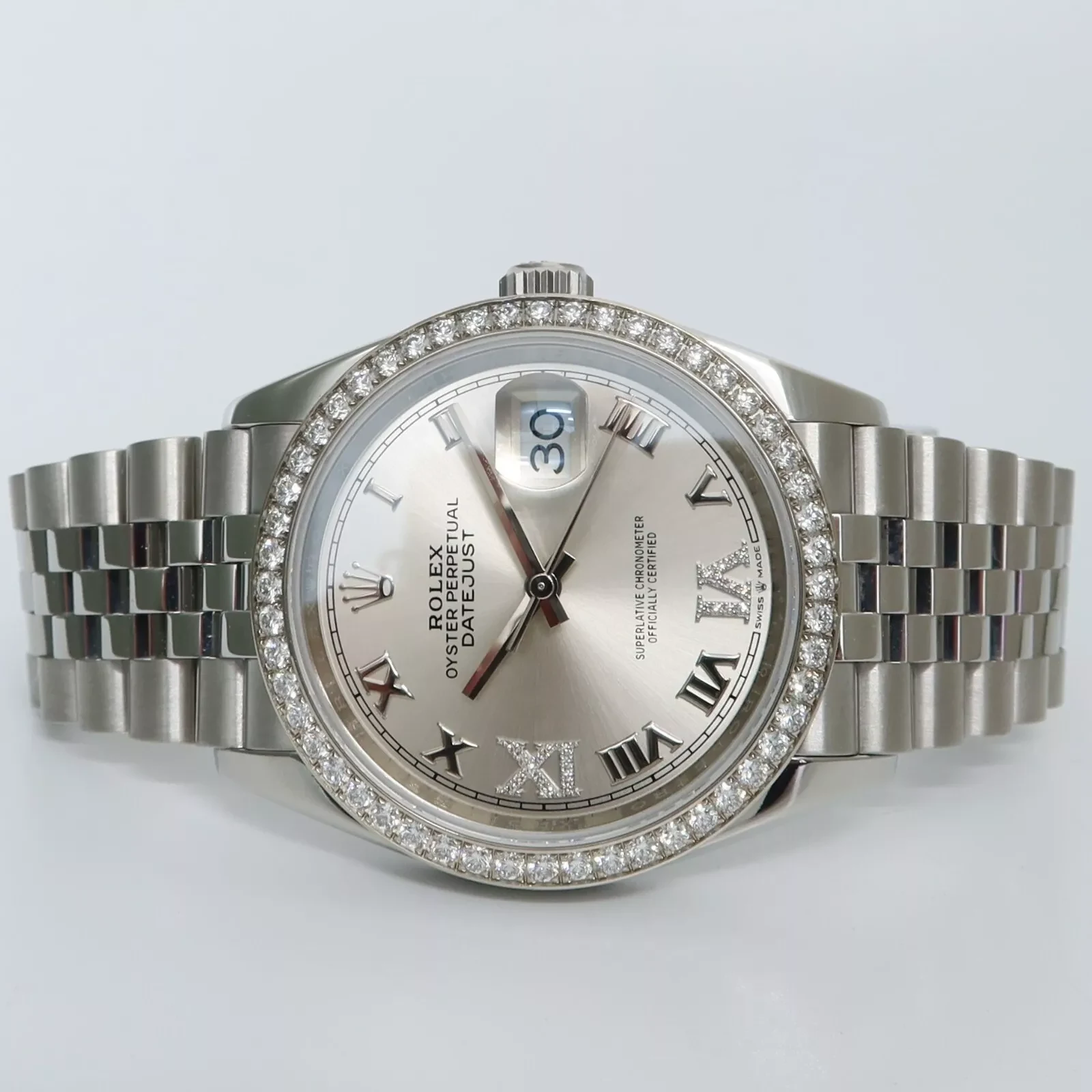RLX Datejust 36mm 126284 Silver Dial Jubilee Bracelet - LITELUX