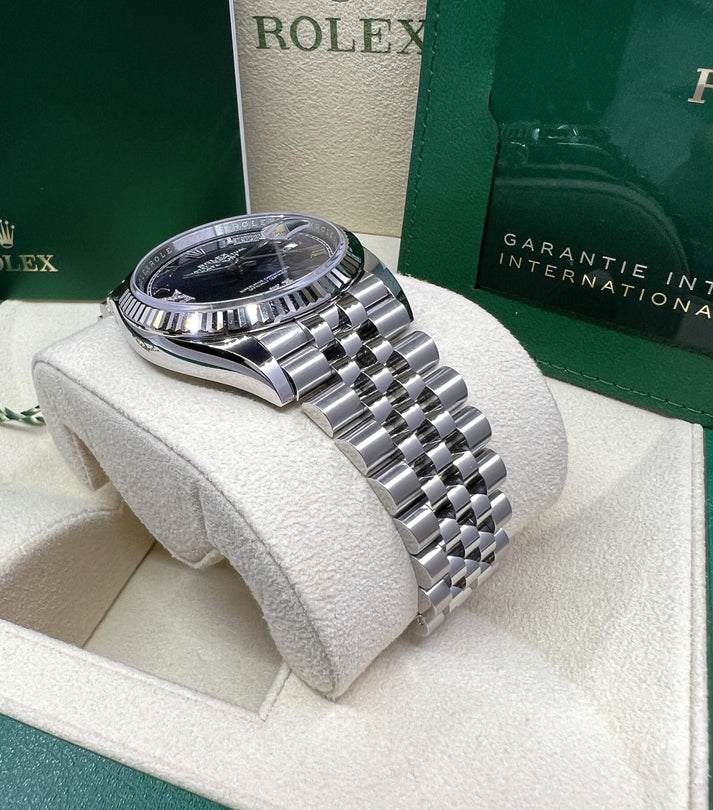 RLX Datejust 36mm 126234 Datejust Aubergine Purple Diamond Roman Oyster Stainless Steel - LITELUX