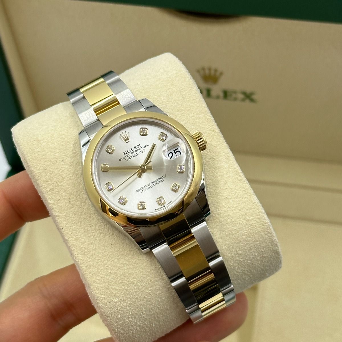 RLX Datejust m278243-0019/0020 31mm Silver Dial Yellow Rolesor Oyster Watch - LITELUX