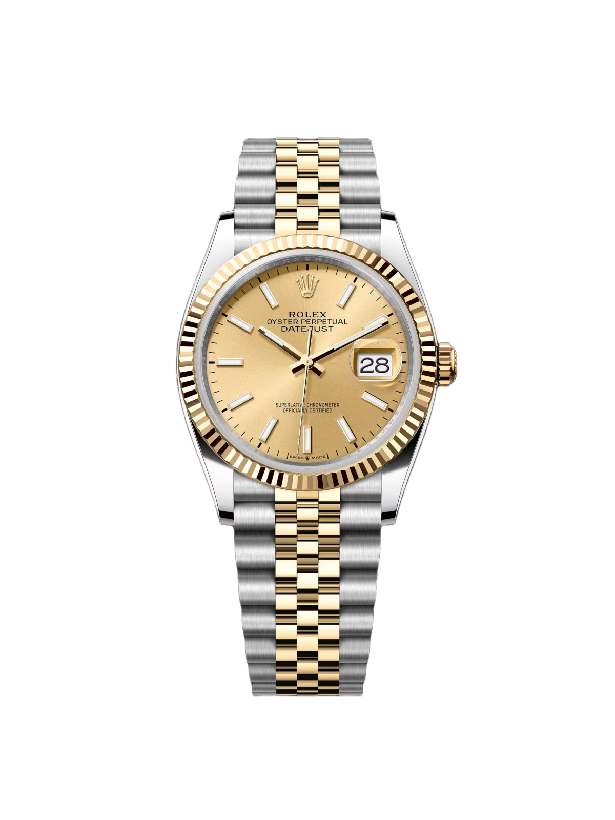 RLX Datejust 36mm 126233 Champagne Dial Jubilee Bracelet Watch - LITELUX
