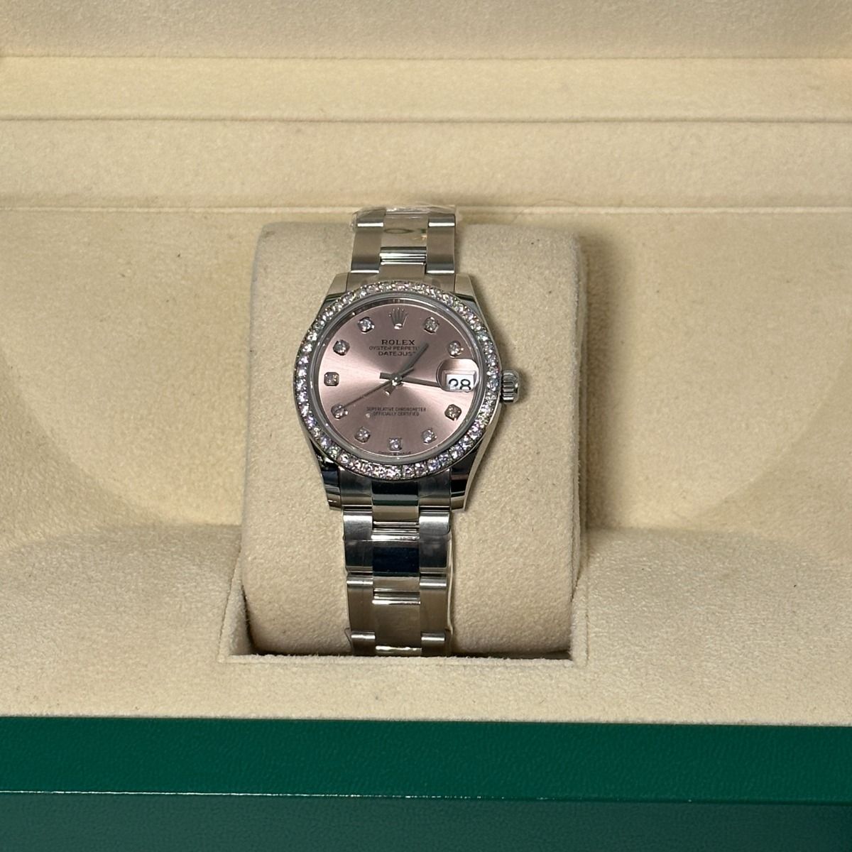 RLX Datejust m278384RBR-0035/0036 Pink 31mm Dial Oyster Watch - LITELUX