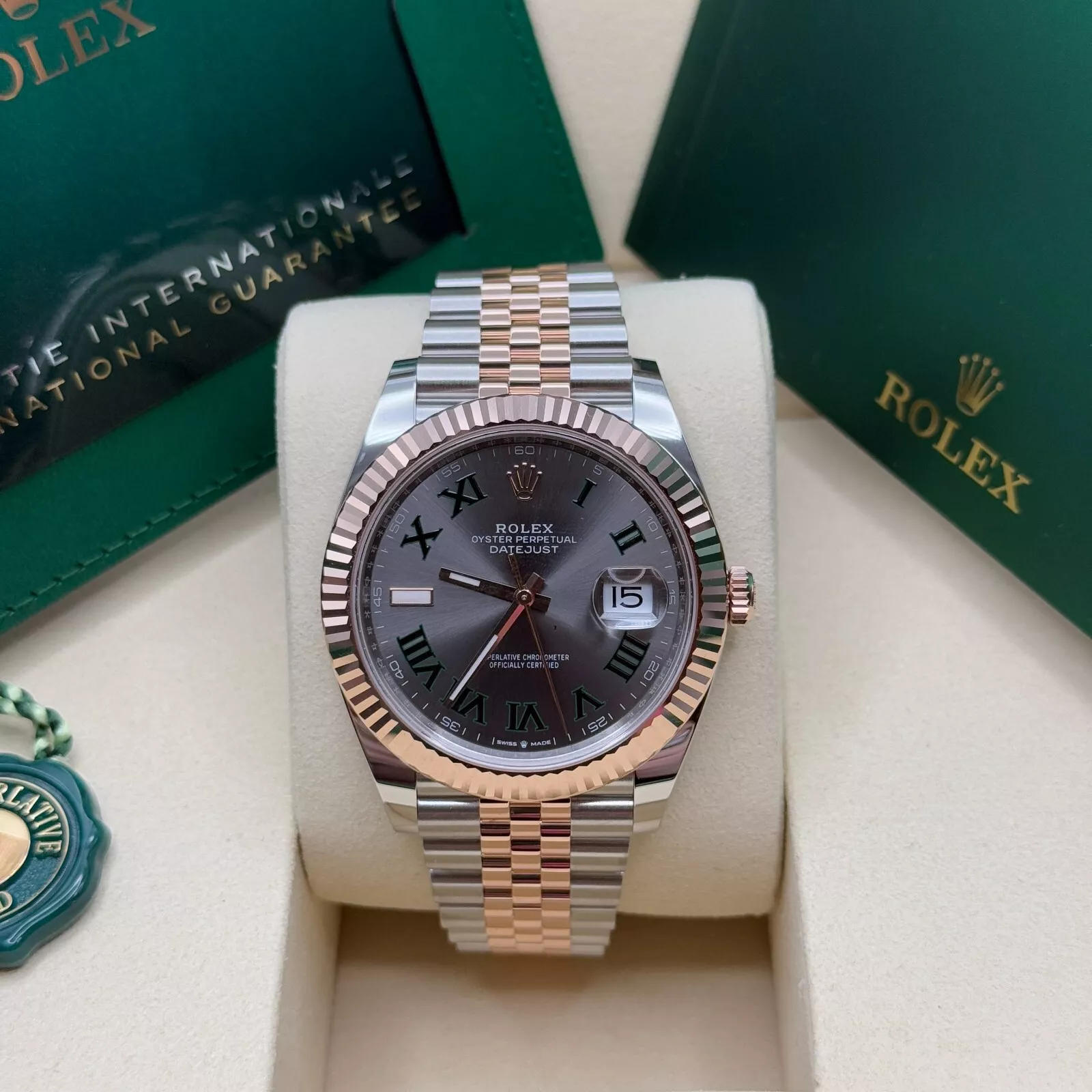 RLX Datejust 41mm 126331 Oyster Band Steel and Everose Gold Men’s Watch - LITELUX