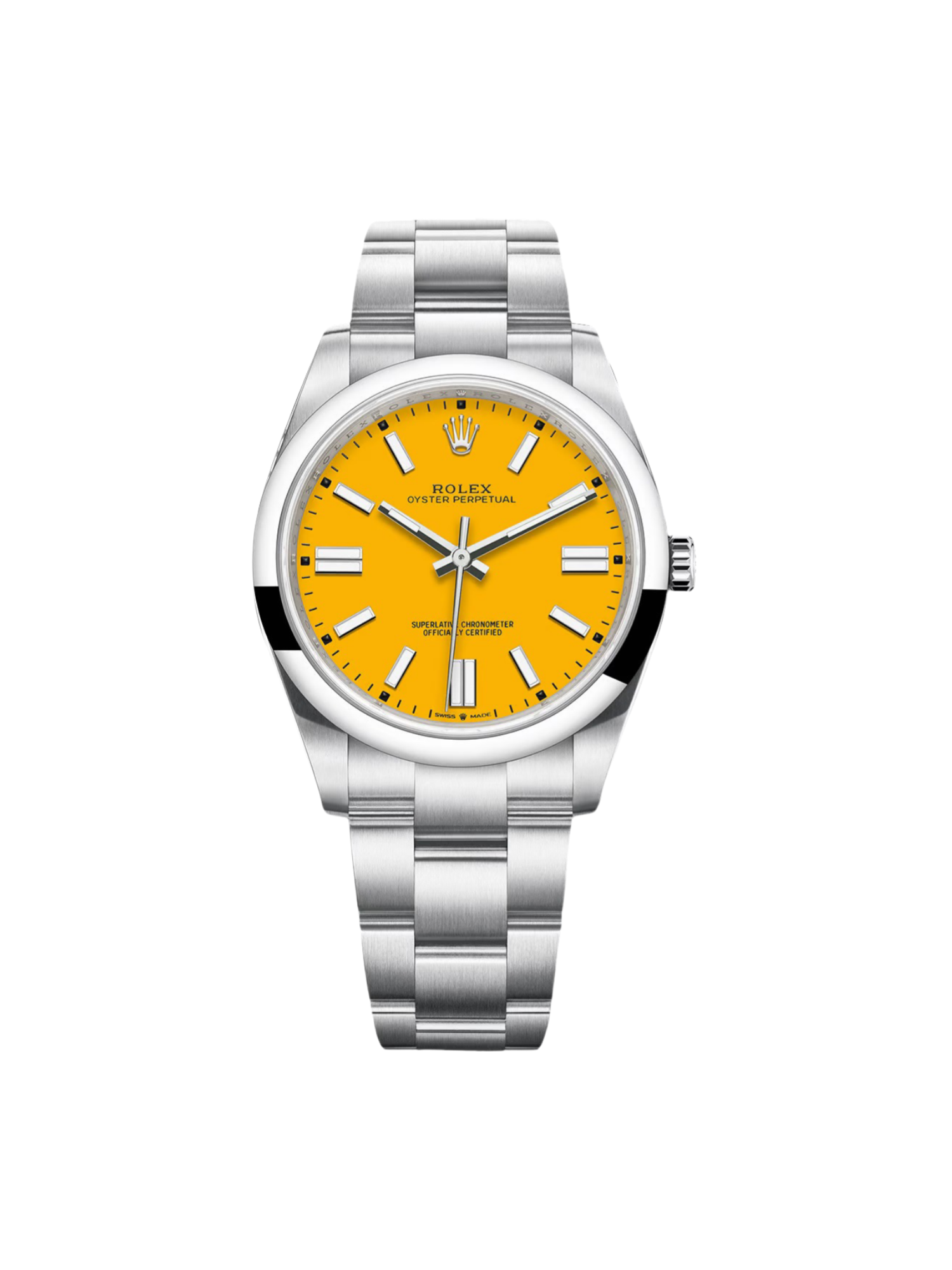 RLX Oyster Perpetual 41mm 124300-0004 Yellow Dial - LITELUX