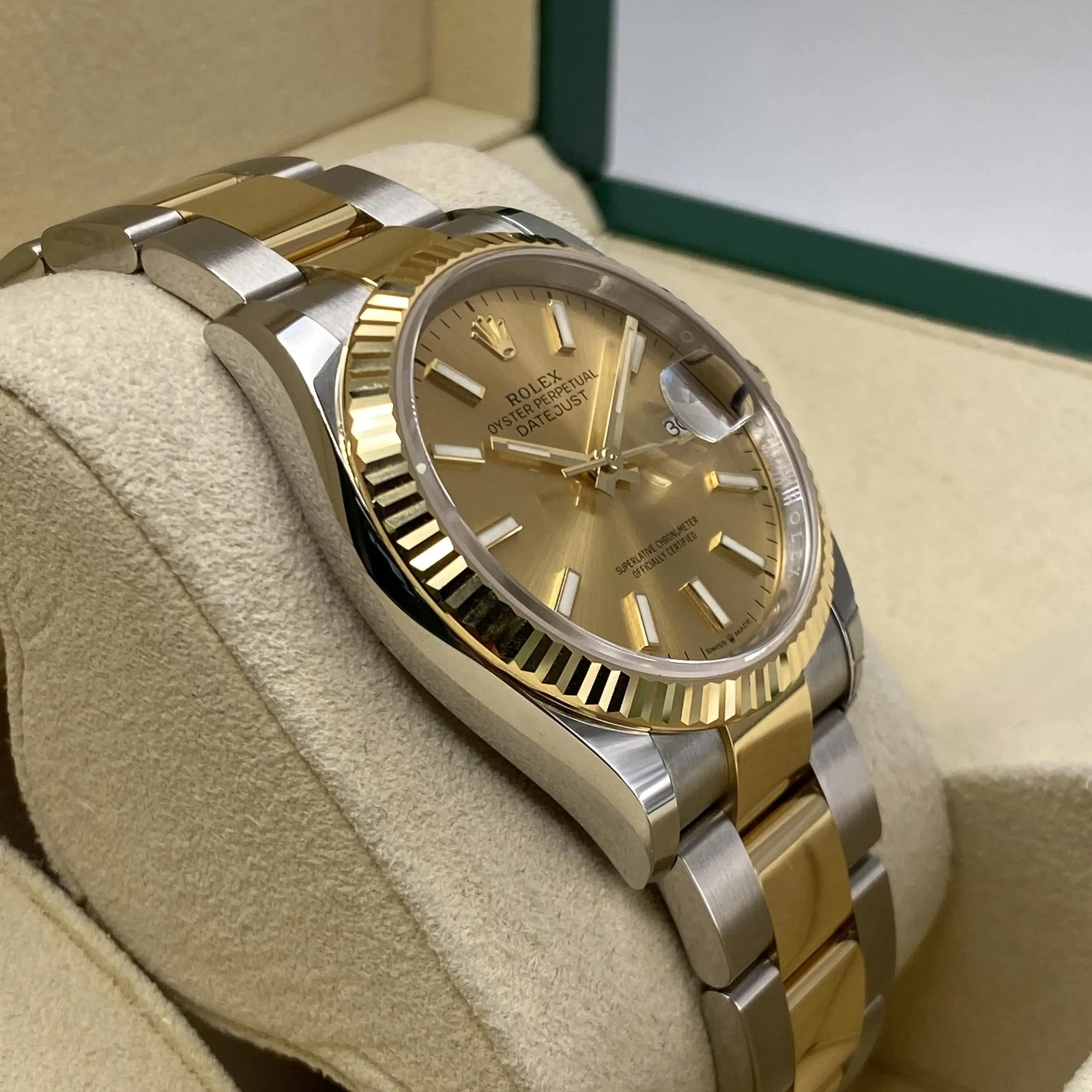 RLX Datejust 36mm 126233 Champagne Dial Jubilee Bracelet Watch - LITELUX