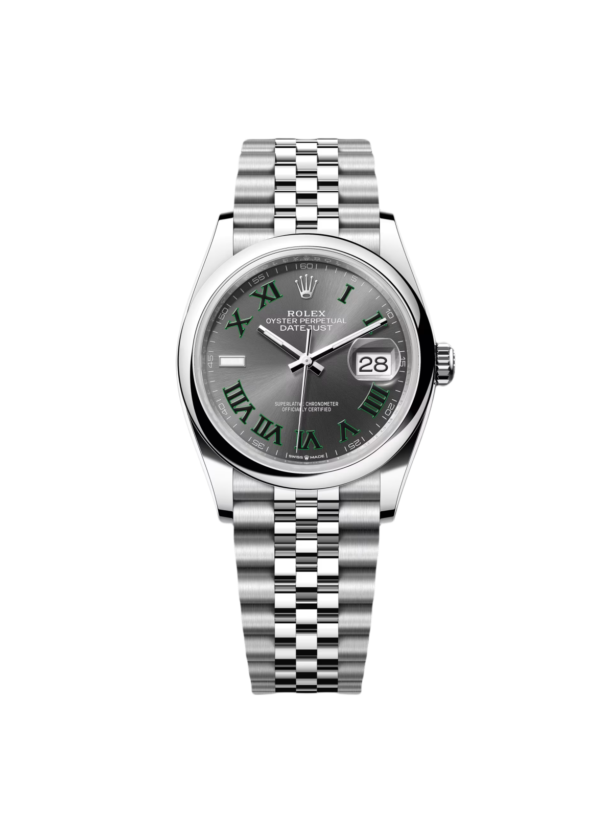 RLX Datejust 36mm 126200 Oyster Perpetual Wimbledon Dial Jubilee Stainless Steel - LITELUX