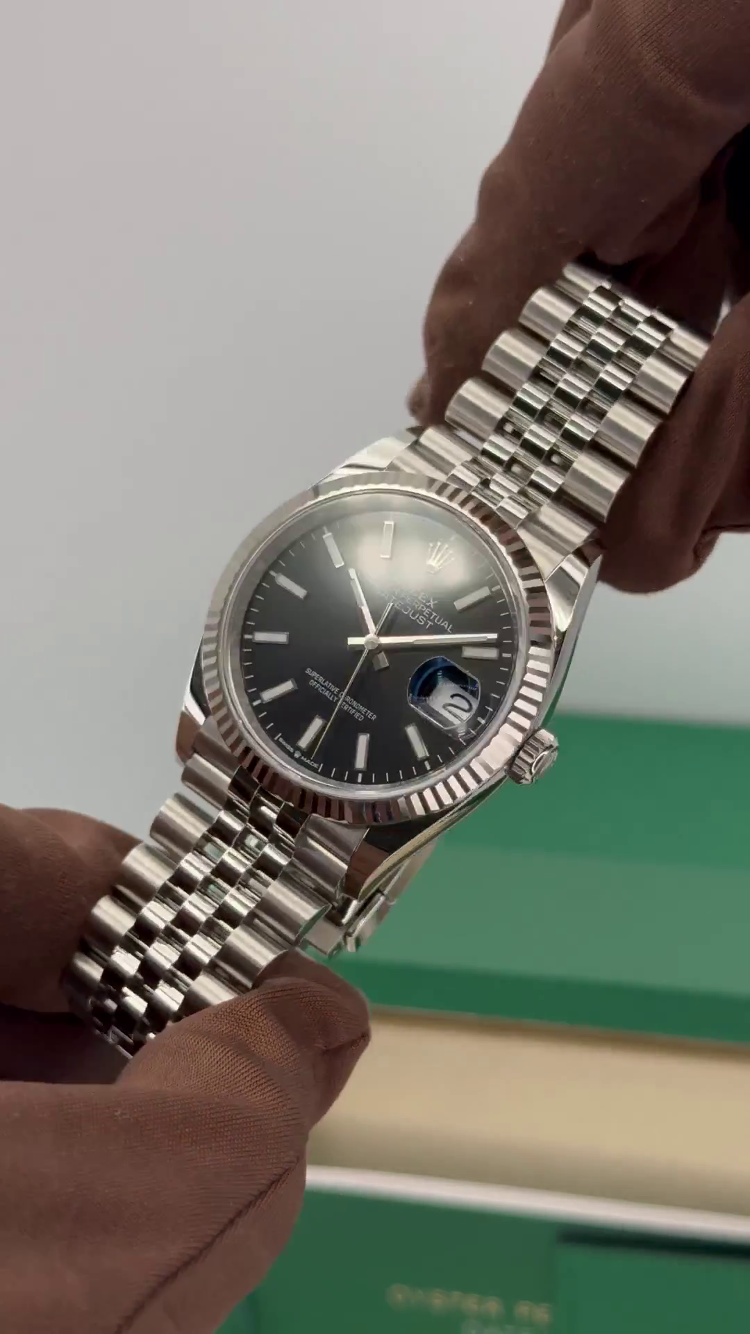 RLX Datejust 36mm 126234 Black Index Jubilee Stainless Steel Mens Watch - LITELUX