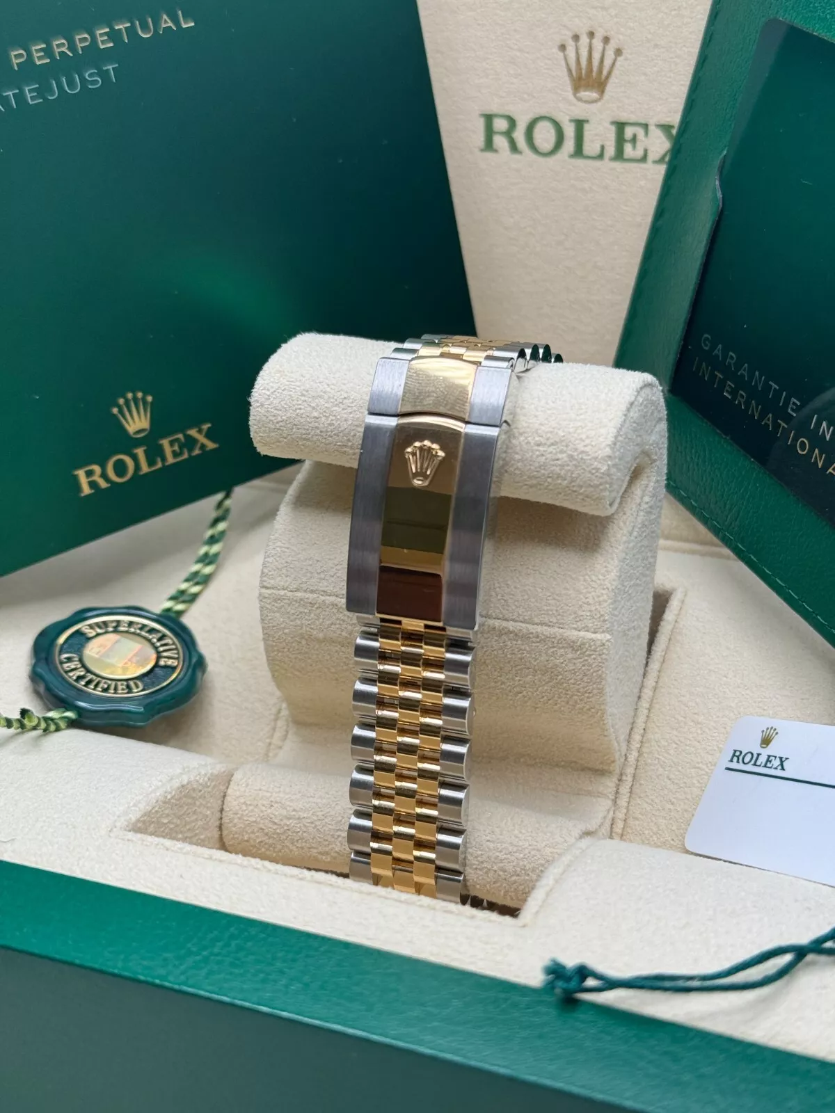 RLX Datejust 41mm 126333 White Index Oyster Steel and Yellow Gold Mens Watch - LITELUX