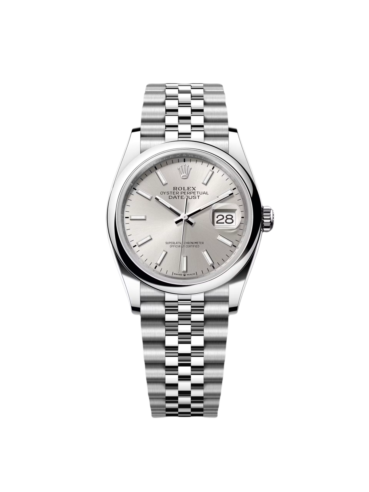 RLX Datejust 36mm 126200 Oyster Perpetual Silver Dial Jubilee Stainless Steel - LITELUX