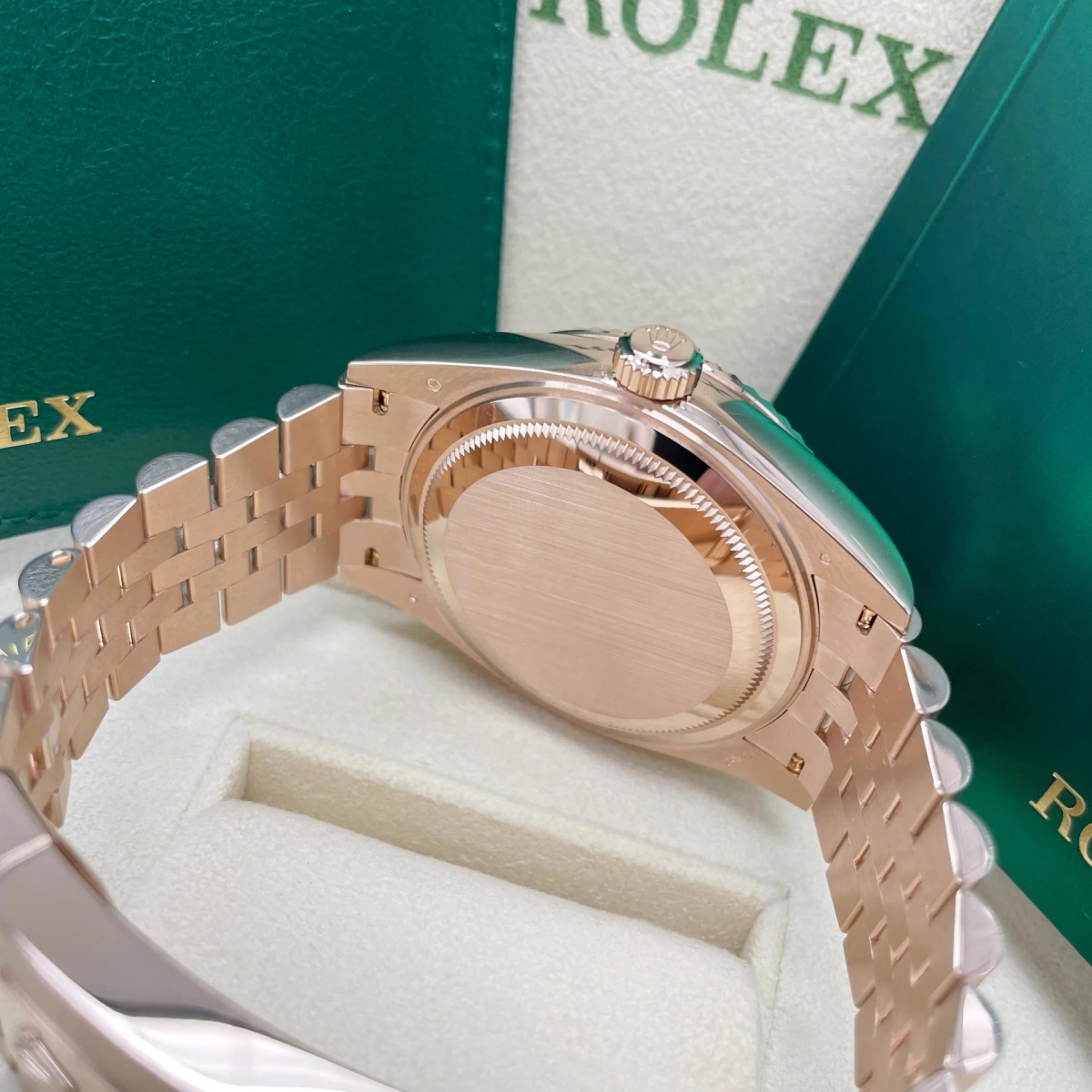 RLX Sky-Dweller 42mm 336935-0007 Rose Gold White Dial Oyster - LITELUX