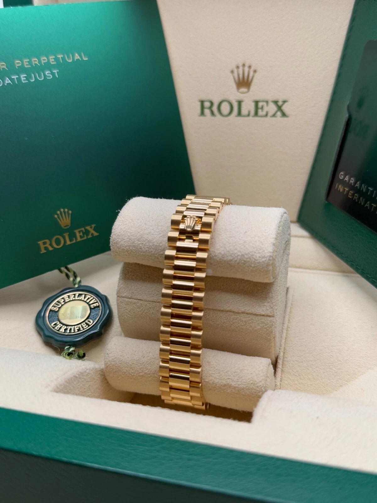 RLX Lady-Datejust 28mm 279138RBR White Mother-of-Pearl Dial President Bracelet Watch - LITELUX
