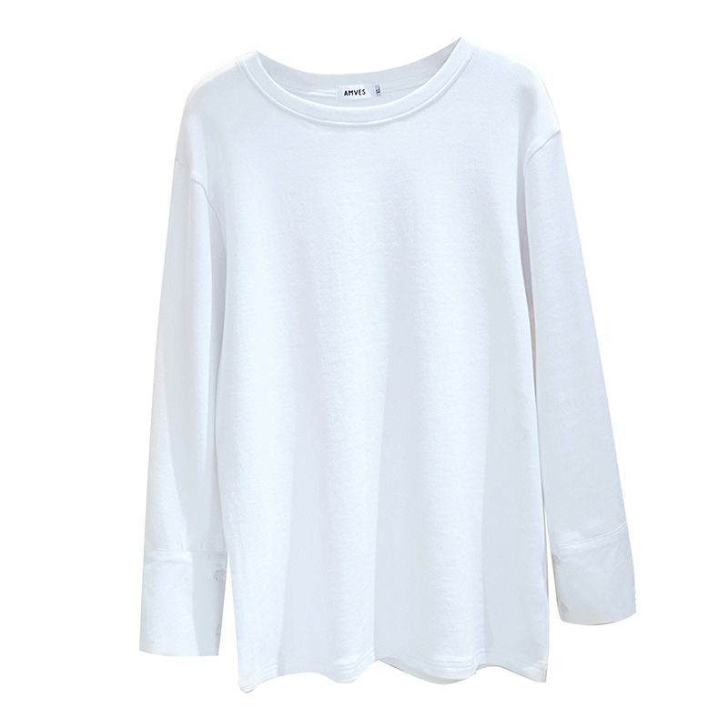 jpyuyuco-Autumn patchwork long-sleeved T-shirt
