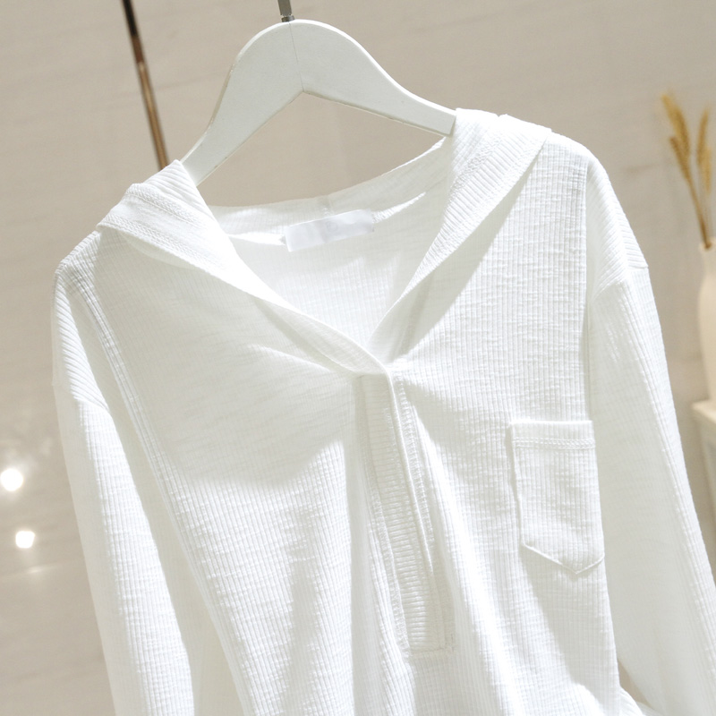 jpyuyuco-Autumn new loose design niche bottoming shirt tops ins