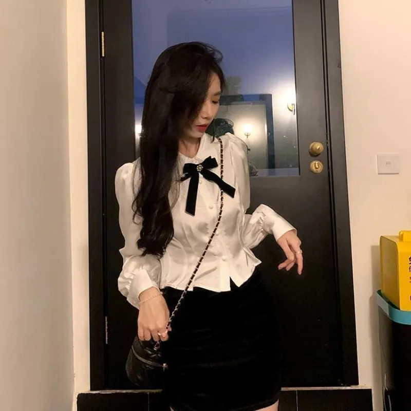 jpyuyuco-Lace Peter Pan Collar Blouse