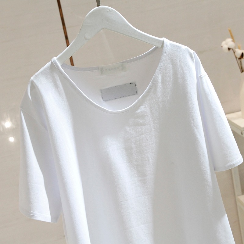 jpyuyuco-Summer White short-sleeved T-shirt for women