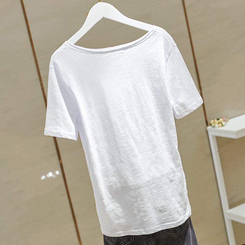 jpyuyuco-Summer sweet heart cotton top