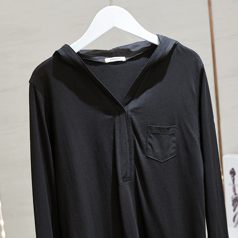 jpyuyuco-Autumn loose slimming clothes with bottoming shirt