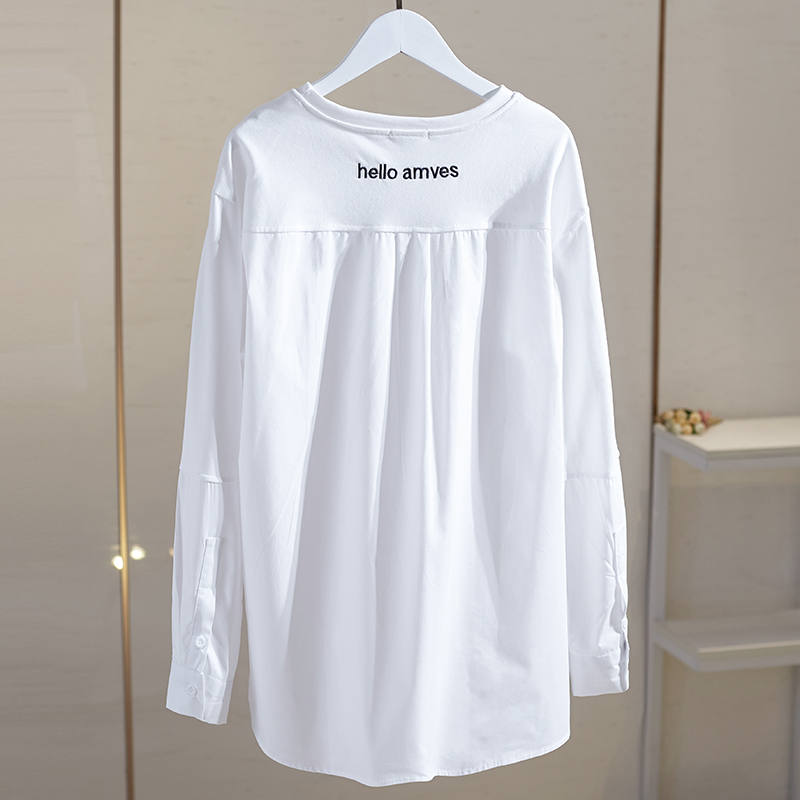 jpyuyuco-Autumn trendy patchwork bottoming T-shirt for women