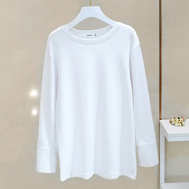jpyuyuco-Autumn patchwork long-sleeved T-shirt