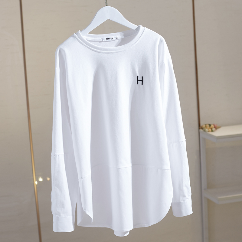 jpyuyuco-Autumn trendy patchwork bottoming T-shirt for women