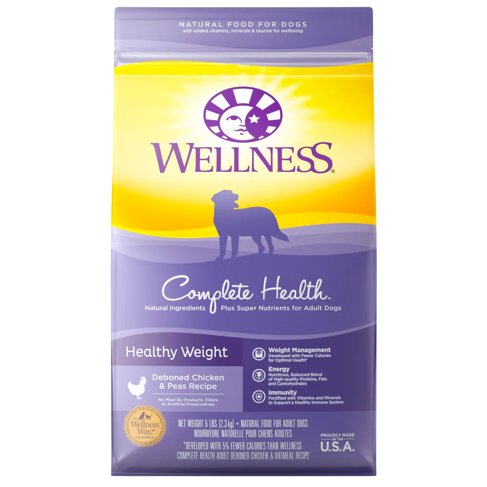 Wellness Complete Health Natural Healthy Weight Chicken and Peas Recipe Dry Dog Food