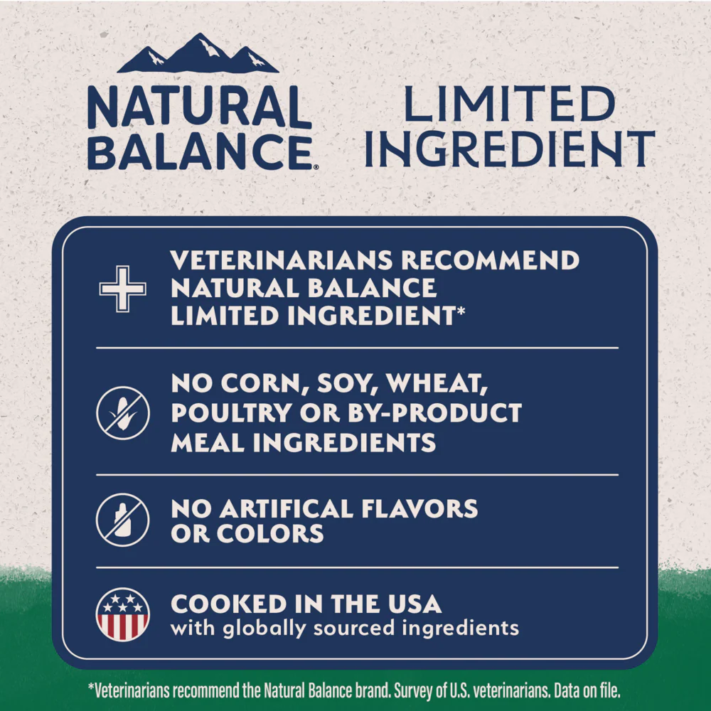 Natural Balance Limited Ingredient Lamb & Brown Rice Small Breed Recipe Dry Dog Food