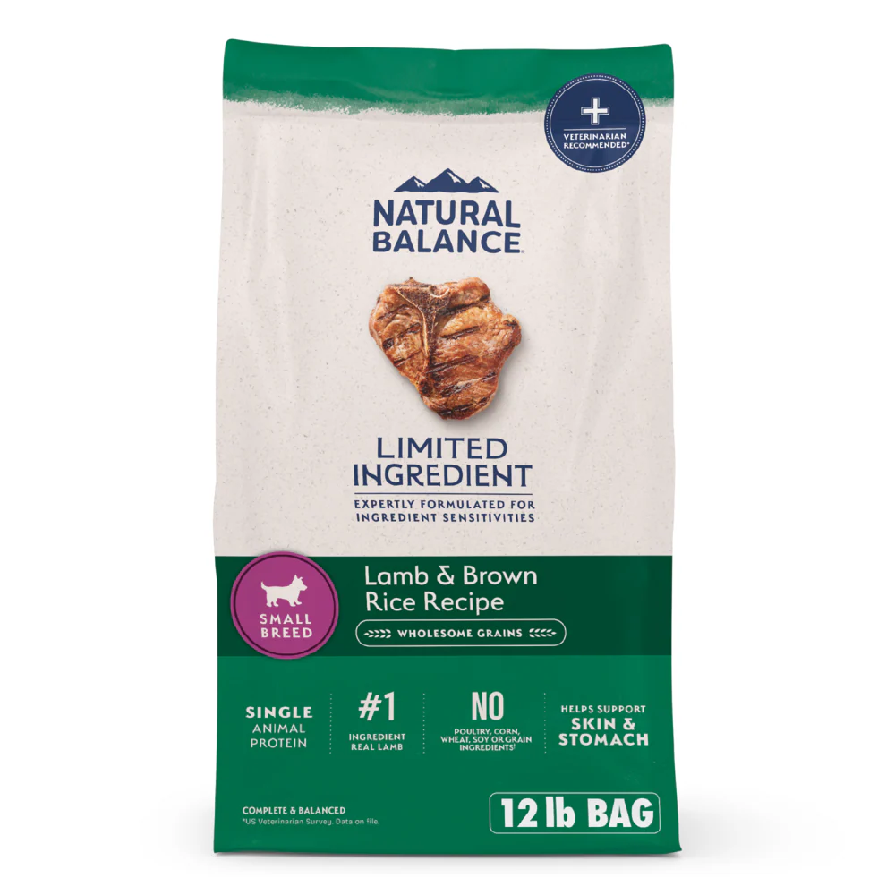 Natural Balance Limited Ingredient Lamb & Brown Rice Small Breed Recipe Dry Dog Food