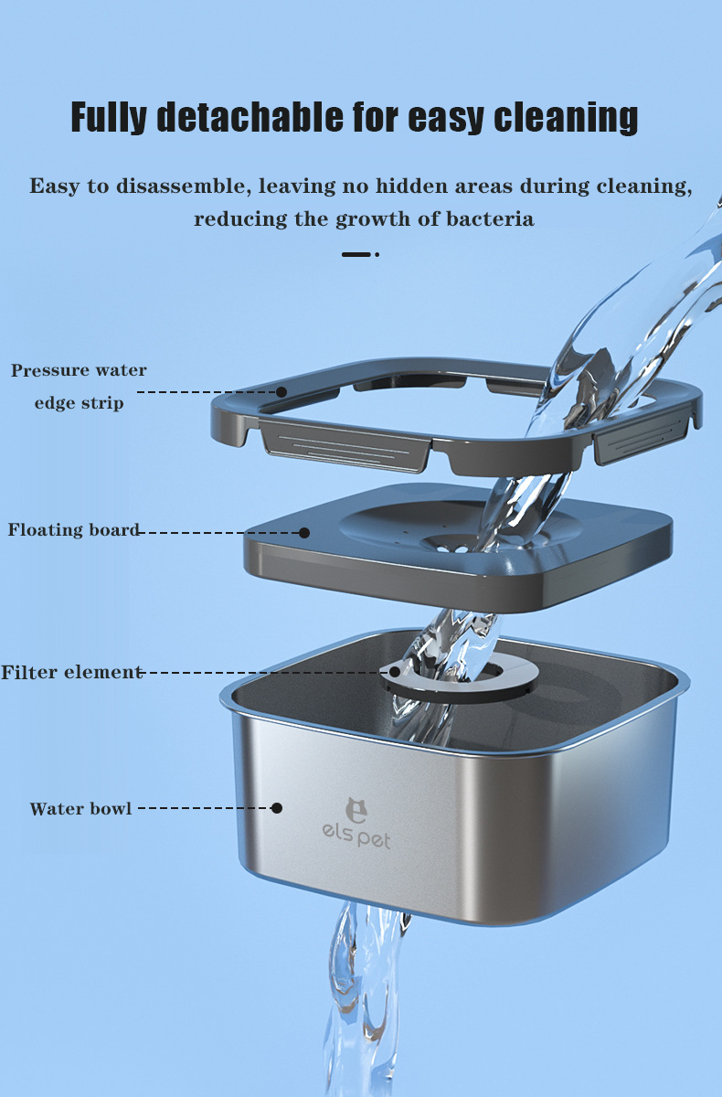 4.5L Dog Stainless Steel  Water Bowl OP-F01