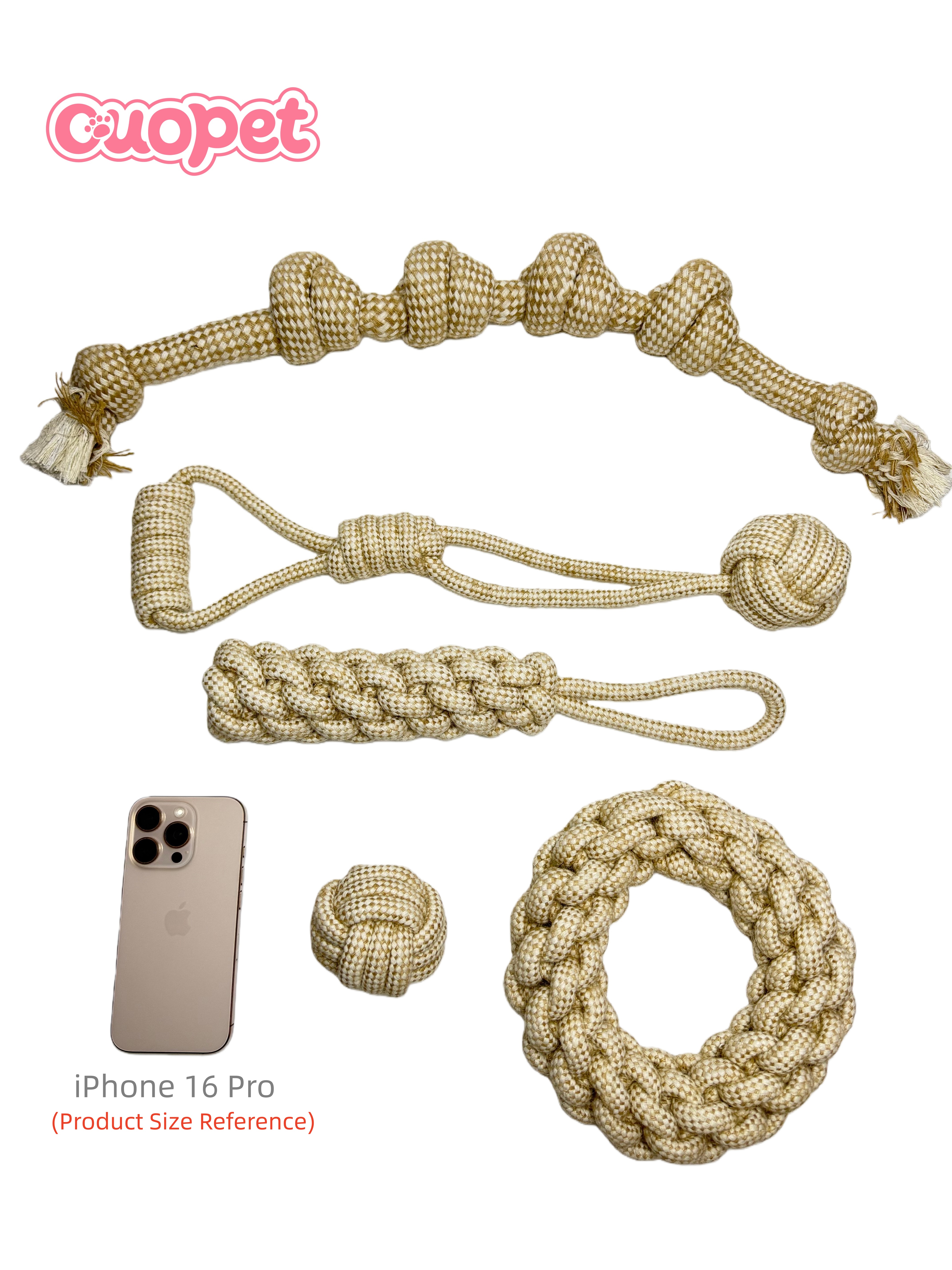 Beige Cotton Rope Toy OP-T62