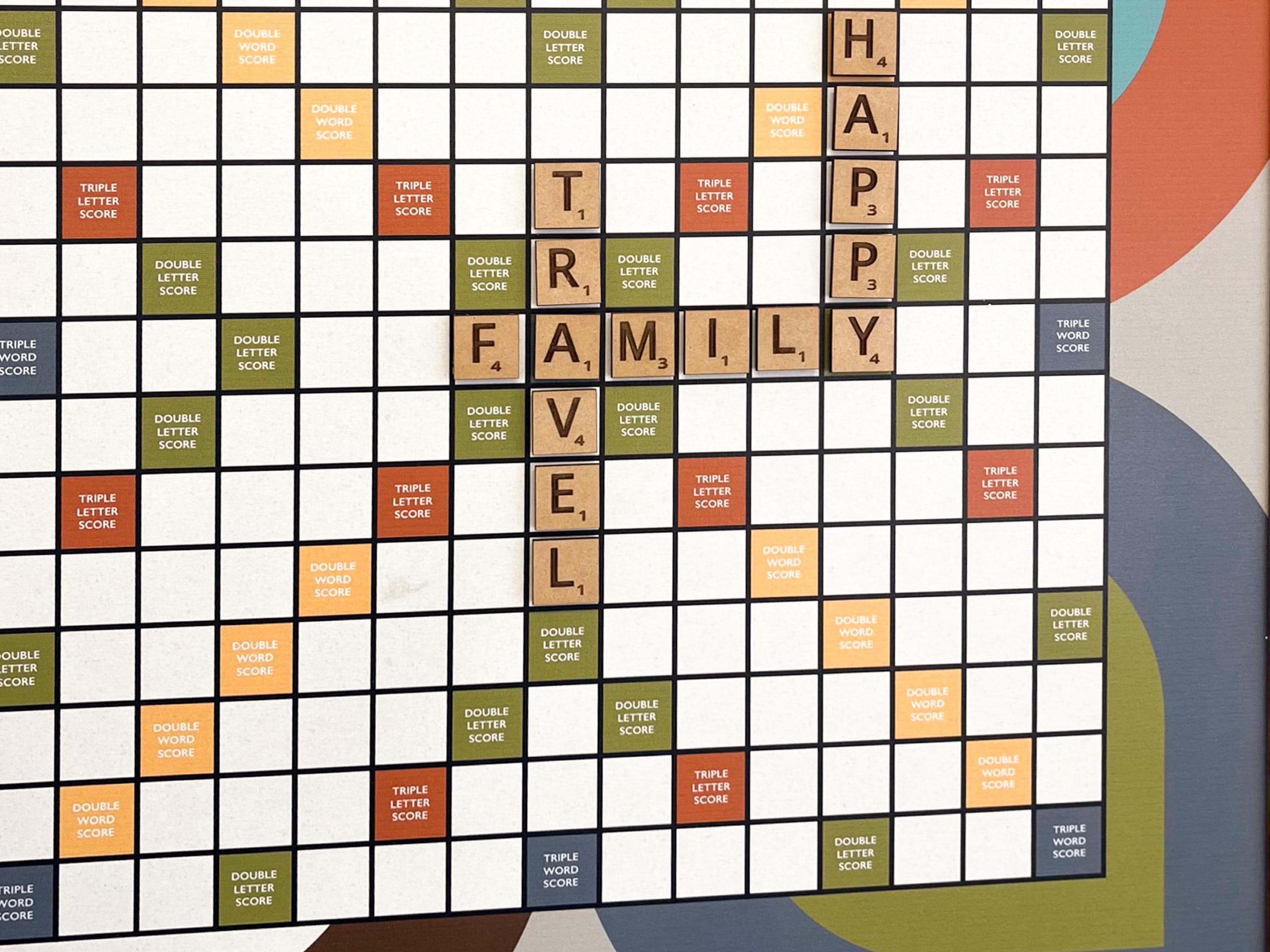 Magnetic Word Tile Board | Love Scrabble® | Board Games | Game Room | Wall Games | Basement Decor | Unique Decor | Board Game Art | Mid-Mod