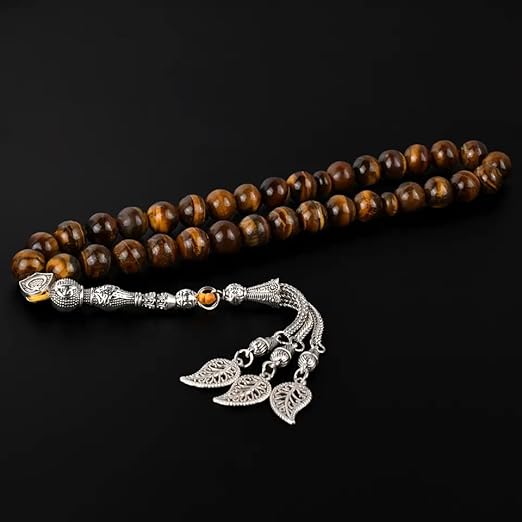 مسبحة تاسبي بعين النمر (٣٣ حبة - ١٠ مم) - مسبحة إسلامية - هدية رمضان