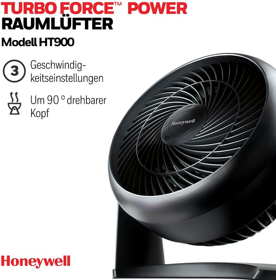 Honeywell HT-900E Leistungsstarker und leiser Turbolüfter, HT-900E