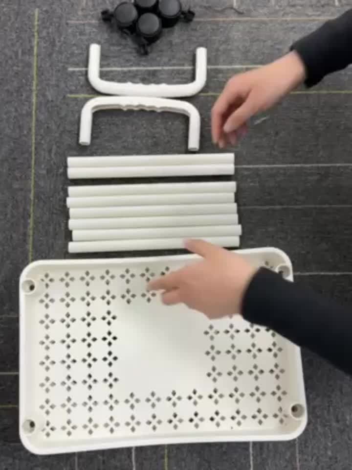 1pc Small Stroller Rack. Kitchen Floor Storage Rack. Living Room Bedroom Bedside Multi-layer Storage Rack With Wheels. Snack Car