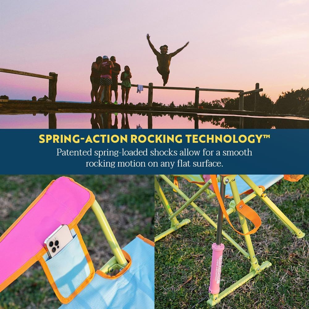 GCI Outdoor Comfort Pro Rocker Camping Chair | Portable Folding